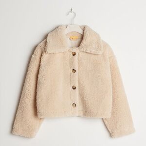 Gina Tricot teddy cropped jacket for girls